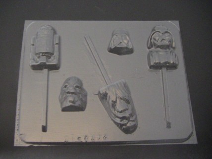 207Sp Star Wonders Faces and Bite Size Pieces Chocolate or Hard Candy Mold 207Sp Star Wonders Faces and Bite Size Pieces Chocolate or Hard Candy Mold